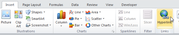 Гиперссылка в Excel