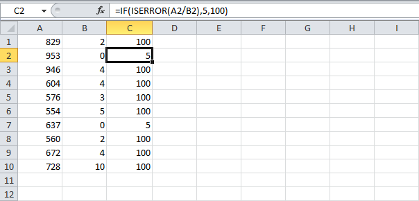 Функция ЕОШИБКА в Excel
