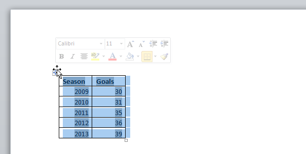 Перемещаем данные из Excel в Word