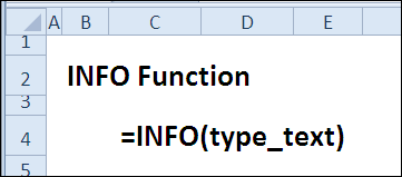 Функция ИНФОРМ в Excel