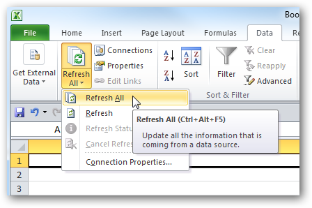 Update Excel From Web Page
