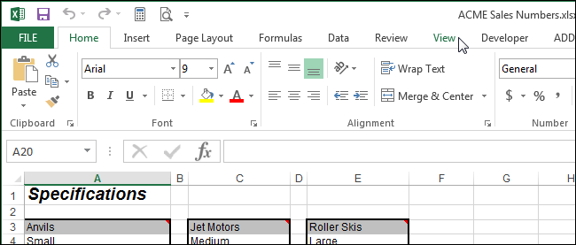 Скрываем линии сетки в Excel