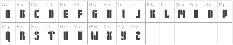 Шрифт Lloyd Regular - английский алфавит