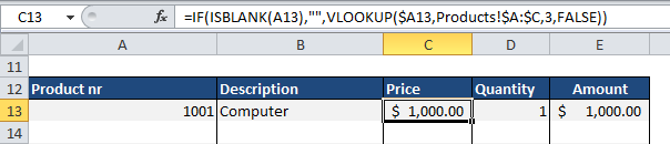 Автоматизированный счет-фактура в Excel
