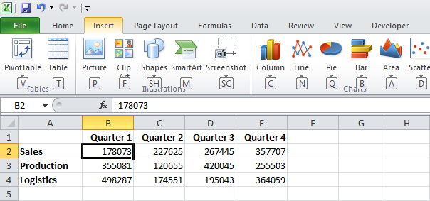 Подсказки клавиш в Excel