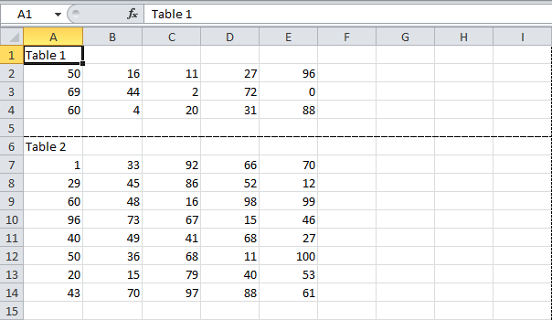 Разрывы страниц в Excel