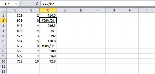 Функция ЕСЛИОШИБКА в Excel