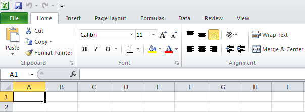 Лента в Excel