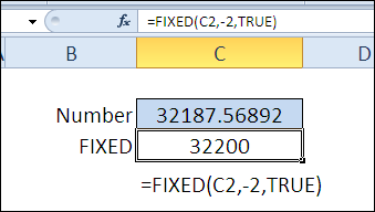 Функция ФИКСИРОВАННЫЙ в Excel