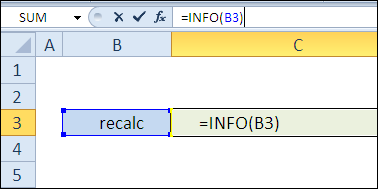 Функция ИНФОРМ в Excel