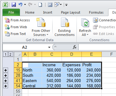 Консолидация данных в Excel