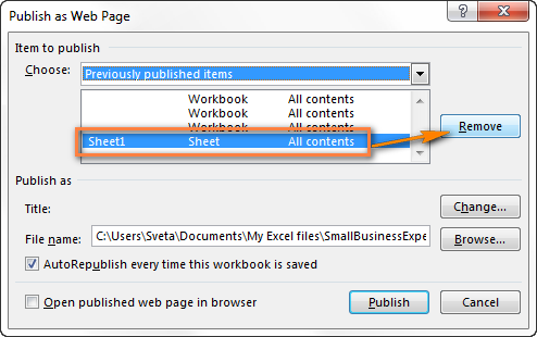Преобразовываем файл Excel в HTML
