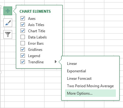 Добавляем линию тренда на диаграмму Excel