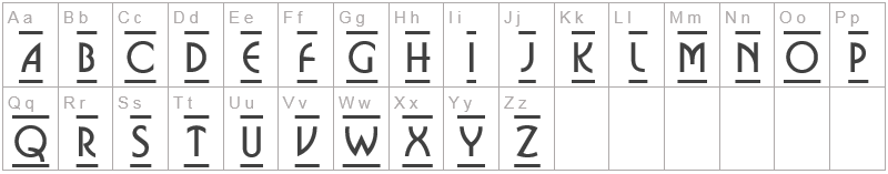 Шрифт a Bosa Nova DcFr - английский алфавит