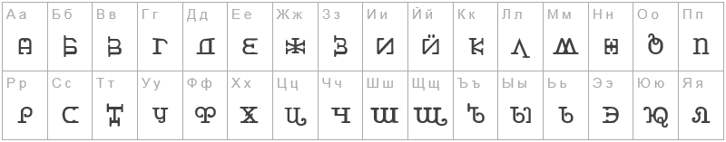 Шрифт Beast vs Buttercrumb - русский алфавит