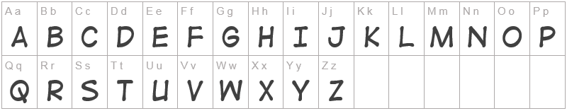 Шрифт v_Digital Strip - английский алфавит