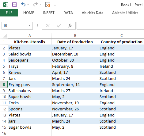 Удаление дубликатов в Excel, используя родной инструмент