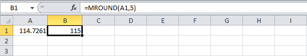 Округление до ближайшего кратного в Excel