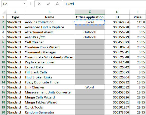 Несколько простых методов заполнения ячеек без текста в Excel
