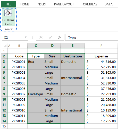 Несколько простых методов заполнения ячеек без текста в Excel