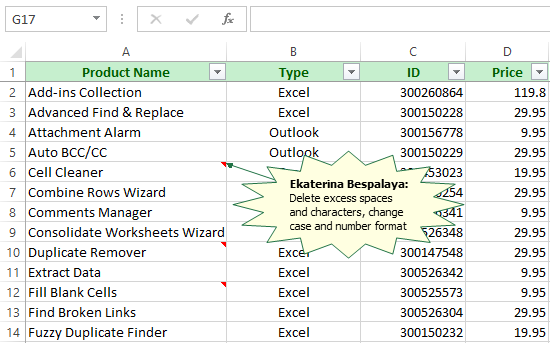 Работаем с примечаниями к ячейкам в Excel