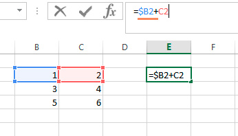 Нередко пользователи сталкиваются с необходимостью закрепить ячейку в формуле. Например, она возникает в ситуациях, когда нужно скопировать формулу, но чтобы ссылка не перемещалась на такое же количество ячеек вверх и вниз, как было скопировано относительно исходного места. В этом случае можно зафиксировать ссылку на ячейку в Excel. Причем это можно сделать сразу несколькими способами. Давайте более детально разберемся, как достичь этой цели. Что такое ссылка Excel Лист состоит из ячеек. Каждая из них содержит определенную информацию. Другие ячейки могут ее использовать в вычислениях. Но как они понимают, откуда брать данные? Это помогают им сделать ссылки. Каждая ссылка обозначает ячейку с помощью одной буквы и одной цифры. Буква обозначает столбец, а цифра – строку. Ссылки бывают трех типов: абсолютные, относительные и смешанные. Второй из них выставлен по умолчанию. Абсолютной ссылкой считается та, которая имеет фиксированный адрес как столбца, так и колонки. Соответственно, смешанная – это та, где зафиксирована или отдельно колонка, или строка. Метод 1 Для того, чтобы сохранить адреса и колонки, и ряда, необходимо выполнить следующие шаги: Нажать по ячейке, содержащей формулу. Нажать по строке формул по той ячейке, которая нам нужна. Нажать F4. Как следствие, ссылка ячейки изменится на абсолютную. Ее можно будет узнать по характерному знаку доллара. Например, если нажать на ячейку B2, а потом нажать на F4, то ссылка обретет следующий вид: $Bhttps://office-guru.ru/wp-content/uploads/2020/06/4-2.jpg. 1.jpg 2.jpg Что означает знак доллара перед частью адреса на ячейку? Если он размещается перед буквой, то это говорит о том, что ссылка на столбец остается такой же, независимо от того, куда была перемещена формула. Если знак доллара находится перед числом, это говорит о том, что закреплена строка. Метод 2 Этот способ почти такой же самый, как и прошлый, только нажать нужно F4 два раза. например, если у нас была ячейка B2, то после этого она станет Bhttps://office-guru.ru/wp-content/uploads/2020/06/4-2.jpg. Простыми словами, таким способом у нас получилось зафиксировать строку. При этом буква столбца будет изменяться. 3.jpg Очень удобно, например, в таблицах, где нужно в нижней ячейке вывести содержимое второй ячейки сверху. Вместо того, чтобы делать такую формулу много раз, достаточно зафиксировать строку и дать возможность меняться столбцу. Метод 3 Это полностью аналогичный предыдущему метод, только нужно нажать клавишу F4 три раза. Тогда абсолютной будет только ссылка на колонку, а строка останется зафиксированной. 4.jpg Метод 4 Предположим, у нас есть абсолютная ссылка на ячейку, но тут понадобилось сделать ее относительной. Для этого необходимо нажать клавишу F4 такое количество раз, чтобы не было знаков $ в ссылке. Тогда она станет относительной, и при перемещении или копировании формулы будет изменяться как адрес столбца, так и адрес строки. 5.jpg Закрепление ячеек для большого диапазона Видим, что приведенные выше методы вообще не представляют никакой сложности для выполнения. Но задачи бывают специфические. И, например, что делать, если у нас есть сразу несколько десятков формул, ссылки в которых нужно превратить в абсолютные. К сожалению, стандартными методами Excel достичь этой цели не получится. Для этого нужно воспользоваться специальным аддоном, который называется VBA-Excel. Она содержит много дополнительных возможностей, позволяющих значительно быстрее выполнять стандартные задачи с Excel. В ее состав входит больше ста пользовательских функций и 25 различных макросов, а также она регулярно обновляется. Она позволяет улучшить работу почти с любым аспектом: Ячейки. Макросы. Функции разных типов. Ссылки и массивы. В том числе, эта надстройка позволяет закрепить ссылки сразу в большом количестве формул. Для этого необходимо выполнить следующие действия: Выделить диапазон. Открыть вкладку VBA-Excel, которая появится после установки. Открыть меню «Функции», где располагается опция «Закрепить формулы». 6.png Далее появится диалоговое окно, в котором нужно указать необходимый параметр. Этот аддон позволяет закрепить столбец и колонку по отдельности, вместе, а также снять уже имеющееся закрепление пакетом. После того, как будет выбран необходимый параметр с помощью соответствующей радиокнопки, нужно подтвердить свои действия путем нажатия «ОК». Пример Давайте приведем пример для большей наглядности. Допустим, у нас есть информация, в которое описывается стоимость товаров, его общее количество и выручка за продажи. И перед нами стоит задача сделать так, чтобы таблица, исходя из количества и стоимости автоматически определялась, сколько денег получилось заработать без вычета убытков. 7.jpg В нашем примере для этого необходимо ввести формулу =B2*C2. Она достаточно простая, как видите. Очень легко на ее примере описывать то, как можно закрепить адрес ячейки или отдельный ее столбец или ряд. Можно, конечно, в данном примере попробовать протянуть с помощью маркера автозаполнения формулу вниз, но в таком случае ячейки будут автоматически изменены. Так, в ячейке D3 будет другая формула, где цифры будут заменены, соответственно, на 3. Далее по схеме – D4 – формула обретет вид =B4*C4, D5 – аналогично, но с цифрой 5 и так далее. Если так и надо (в большинстве случаев так и получается), то проблем нет. Но если нужно зафиксировать формулу в одной ячейке, чтобы она не изменялась при перетягивании, то сделать это будет несколько сложнее. Предположим, нам необходимо определить долларовую выручку. В ячейке B7 давайте его укажем. Давайте немного поностальгируем и укажем стоимость 35 рублей за доллар. Соответственно, чтобы определить выручку в долларах, необходимо сумму в рублях разделить на курс доллара. Вот, как оно выглядит в нашем примере. 8.jpg Если мы аналогично предыдущему варианту попробуем прописать формулу, то потерпим поражение. Точно так же формула изменится на соответствующую. В нашем примере она будет такой: =E3*B8. Отсюда мы можем увидетЬ. что первая часть формулы превратилась в E3, и мы ставим перед собой эту задачу, а вот изменение второй части формулы на B8 нам ни к чему. Поэтому нам нужно превратить ссылку на абсолютную. Можно сделать это и без нажатия на клавишу F4, просто поставив знак доллара. После того, как мы превратили ссылку на вторую ячейку в абсолютную, то она стала защищенной от изменений. Теперь можно смело ее перетаскивать с помощью маркера автозаполнения. Все зафиксированные данные будут оставаться такими же, независимо от положения формулы, а незафиксированные будут гибко меняться. Во всех ячейках будет выручка в рублях, описанная в этой строке, делиться на один и тот же курс доллара. Сама формула будет выглядеть следующим образом: =D2/$B$7 Внимание! Мы указали два знака доллара. Таким образом мы показываем программе, что нужно фиксировать как столбец, так и строку. Ссылки на ячейку в макросах Макрос – это подпрограмма, которая позволяет автоматизировать действия. В отличие от стандартного функционала Excel, макрос позволяет сразу задать конкретную ячейку и выполнить определенные действия всего в несколько строчек кода. Полезно для пакетной обработки информации, например, если нет возможности установки аддонов (например, используется компьютер компании, а не личный). Для начала нужно понять, что ключевое понятие макроса – объекты, которые могут содержать в себе другие объекты. За электронную книгу (то есть, документ) отвечает объект Workbooks. В его состав входит объект Sheets, который являет собой совокупность всех листов открытого документа. Соответственно, ячейки – это объект Cells. Он содержит все ячейки определенного листа. Каждый объект уточняется с помощью аргументов в скобках. В случае с ячейками, ссылки на них даются в такой последовательности. Сначала указывается номер строки, а потом – номер или буква столбца (допустимы оба формата). Например, строчка кода, содержащая ссылку на ячейку C5, будет выглядеть так: Workbooks(