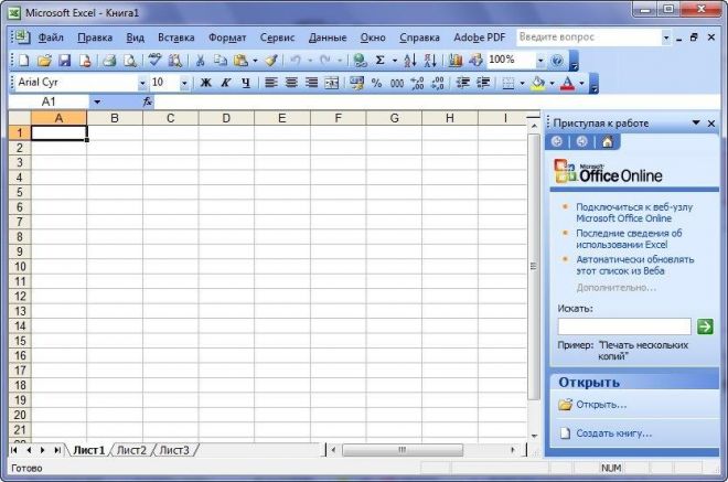 Как отменить закрепление областей в таблице Excel