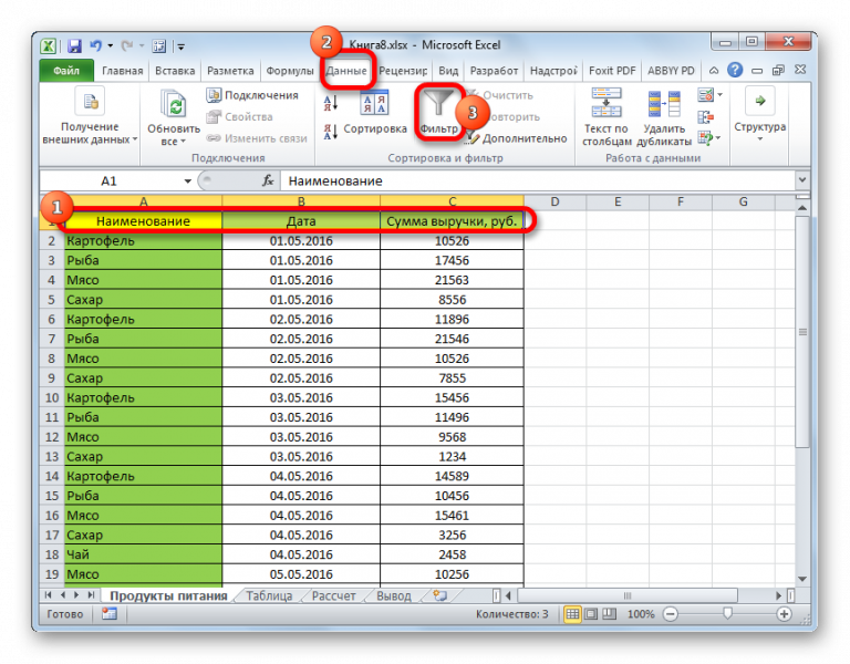 Выборка без повторов excel