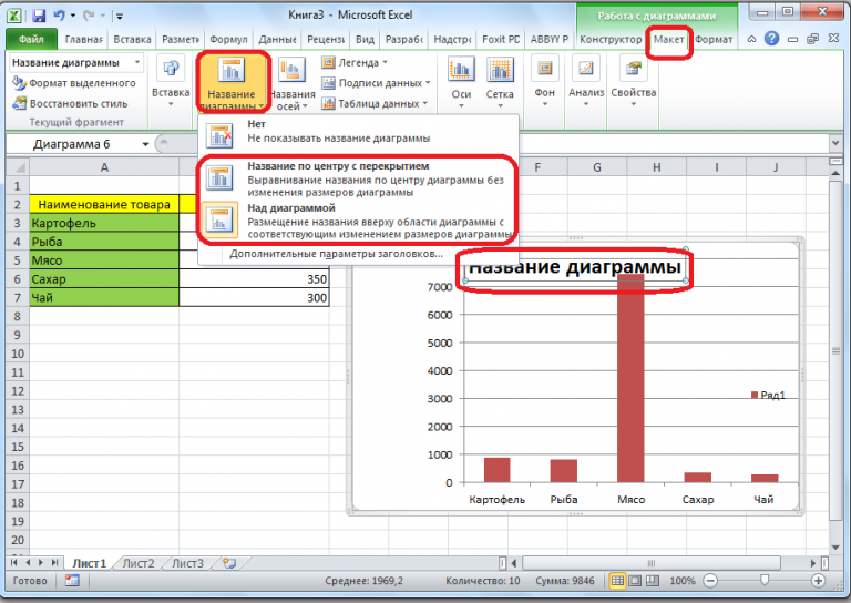 Как добавить ряд в диаграмму excel