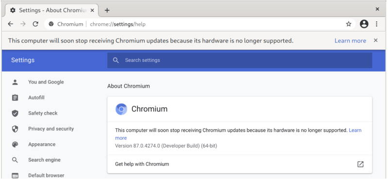 Google прекратит работу браузера Chromium 