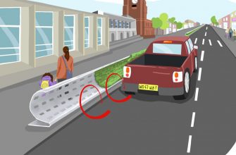 Дорожный бордюр защитит пешеходов от выхлопных газов